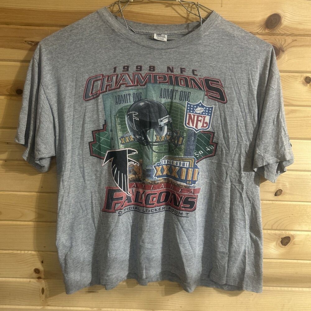 Atlanta Falcons NFC Western Division Champions 1998 Starter Vintage T Shirt XXL